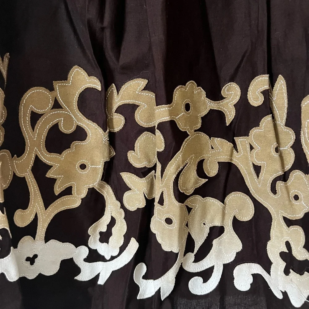 Style & Co. Brown Skirt with tan Accents